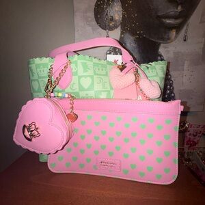 Juicy Couture Sweet Break Time Tote and Wristlet Set
